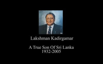 Commemorating the 20th Anniversary of Late Foreign Minister Hon. Lakshman Kadirgamar – Documentary