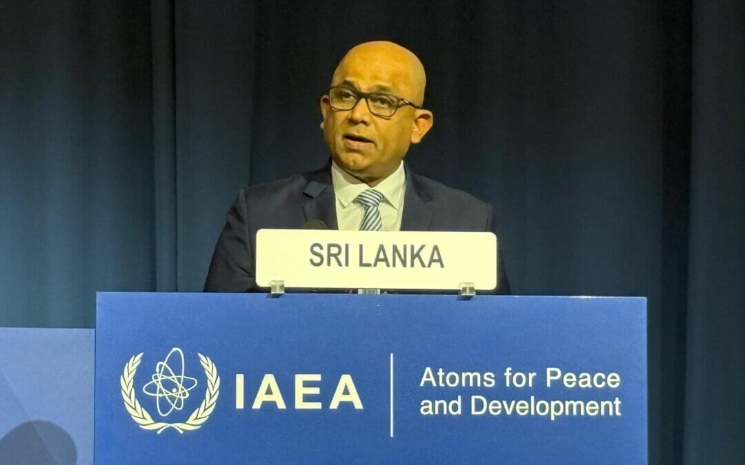 Sri Lanka informs the IAEA General Conference in Vienna of its ongoing plan to use nuclear energy for power generation