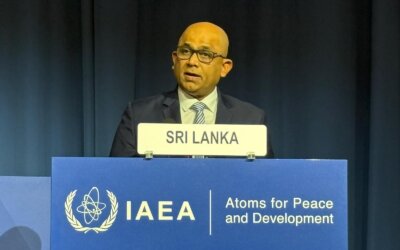 Sri Lanka informs the IAEA General Conference in Vienna of its ongoing plan to use nuclear energy for power generation 