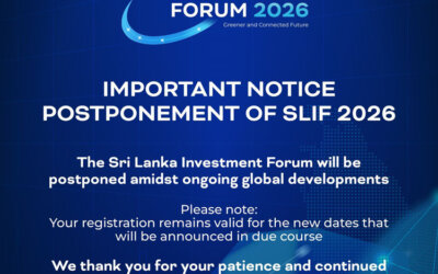 Important Notice: Postponement of Sri Lanka Investment Forum 2026