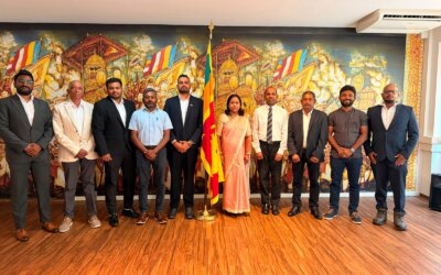 The Office bearers of the Sri Lanka Cricket Club in Vienna met the Ambassador at the Embassy.