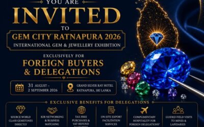 Gem City Ratnapura – International Gem and Jewellery Exhibition August 31 – September 2, 2026